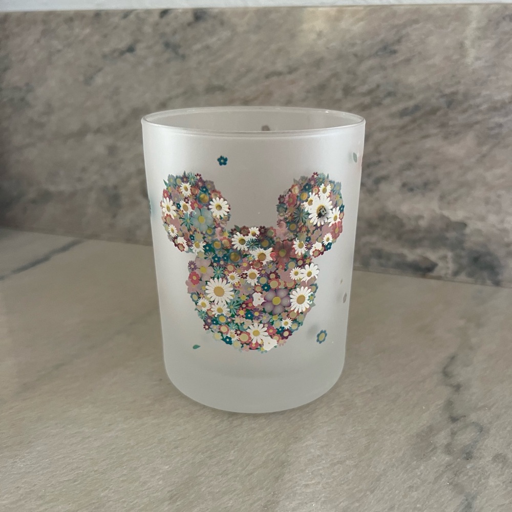NEW Disney Frosted Glass Cup